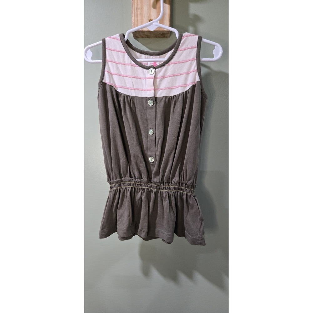 Matilda Jane Neopolitan Top Girls Serendipity Pink &‎ Olive Shirt Size 4